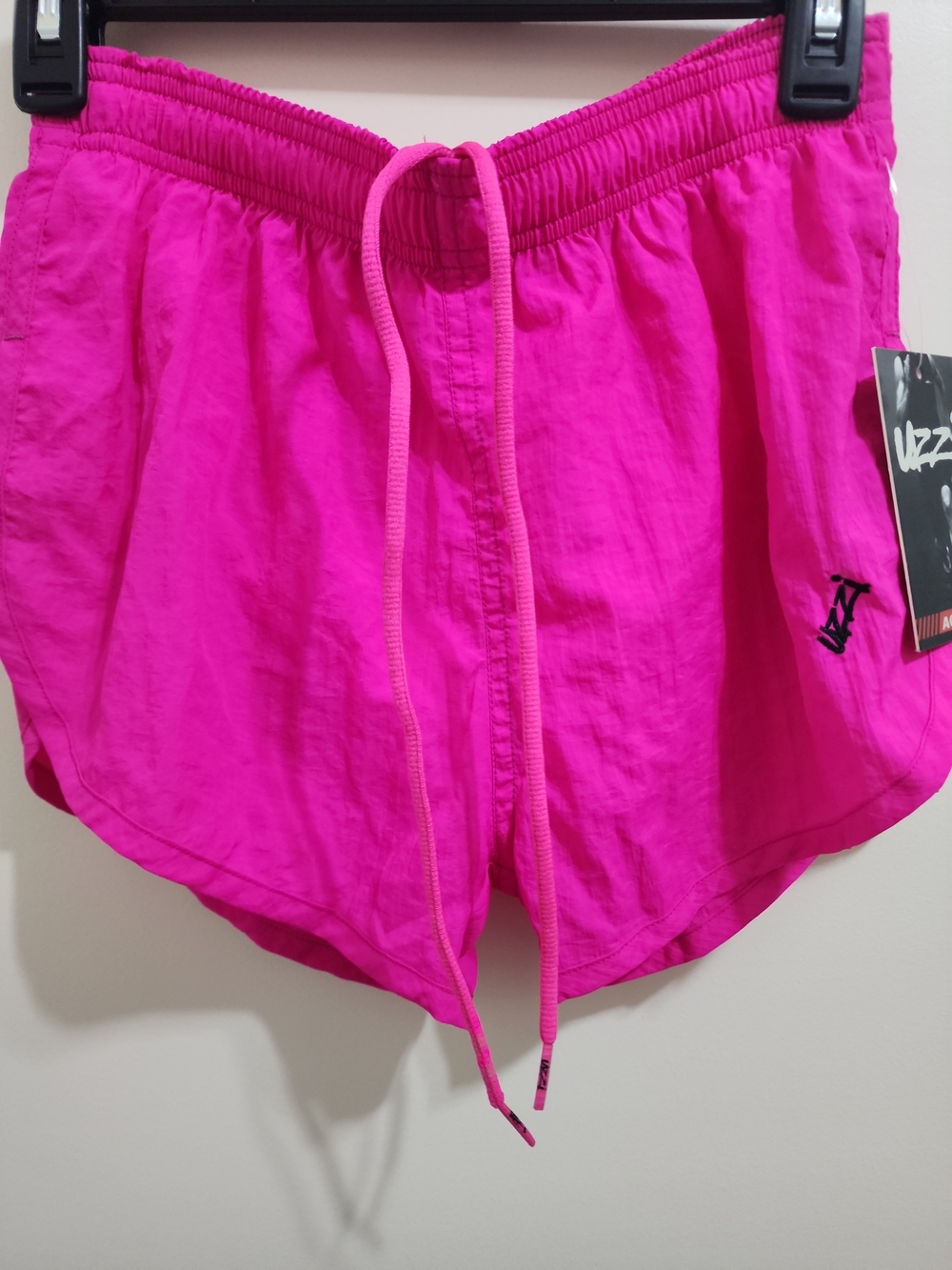 Uzzi Hot Pink Drawstring Active Shorts Size S